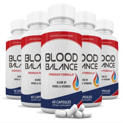 (5 Pack) Blood Balance Advanced Formula 688MG Supplement Pills 300 Capsules