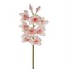 Silk Cymbidium Orchid Stem - Light Pink, 30" Long with 10 Flowers and 2 Buds | Perfect for Weddings, Home Decor, and DIY Arrangements | Lifelike Artificial Floral Stem | Includes One Stem per Order view 1
