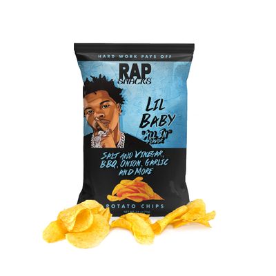 Rap Snacks Lil Baby All in Potato Chips 2.5 Oz Bags-Pack of 6