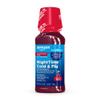 Amazon Basic Care Nighttime Cold & Flu Relief Syrup, Pain Reliever, Fever Reducer, Cough Suppressant, Antihistamine, Cherry , 8 fl oz (Pack of 1) view 1