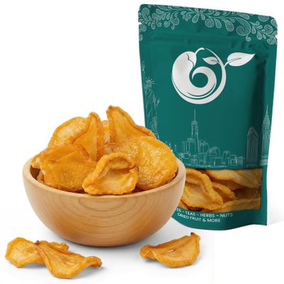 NY Spice Shop Dried Pears California - 8 Ounce California Slices Pears Fruit Snacking -Dehydrated SO2 Dry Pear Slices for Baking, Smoothies - Healthy Pear Snacks for Dessert Party Snack