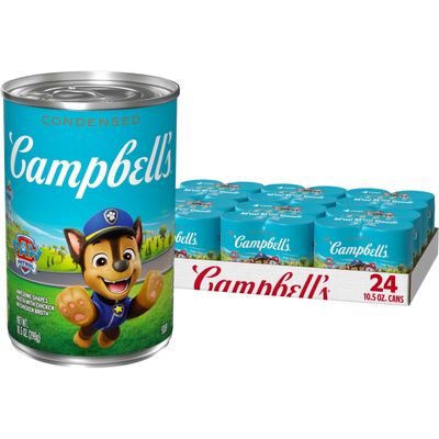 Campbells Condensed Kids Soup, Paw Patrol Awesome Shapes Pasta With Chicken in Chicken Broth, 10.5 oz Can (24 Pack)