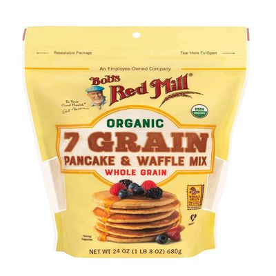 Bob's Red Mill Organic Whole Grain Pancake & Waffle Mix 24 oz (Pack of 4)