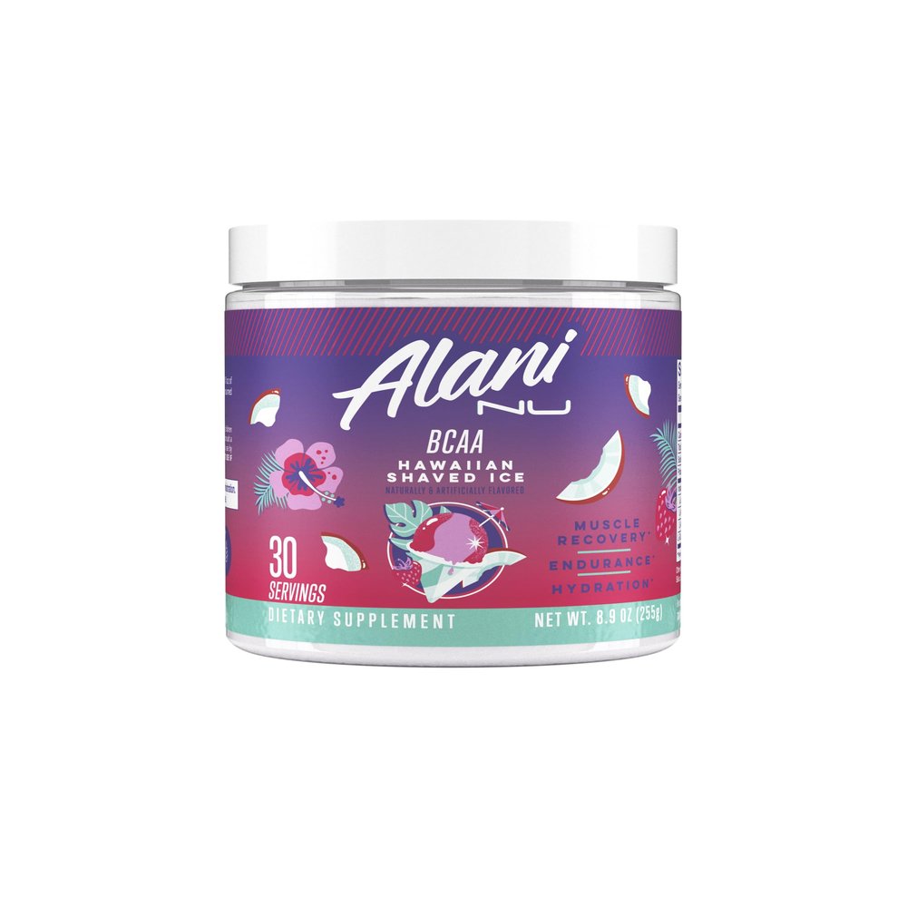 Alani Nu BCAA Hawaiian Shaved Ice | Branch Chain Essential Amino Acids | 2:1:1 Formula | Supplement Powder | Muscle Recovery Vitamins for Post-Workout | 30 Servings