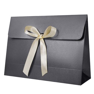 10Pcs Envelope Presents Box Rectangle Paperboard Presents Packaging Box with Ribbon Bowknot Lingerie Scarves Shirt Envelope Wrapping Box Bag for Birthday Wedding Anniversary Bridal Shower Xmas Party