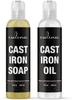 Culina Cast Iron Cleaning Kit A Cleaner Bundled with Cast-Iron Conditioner Oil 8oz Kosher Certified Protect your hands 100% natural view 1
