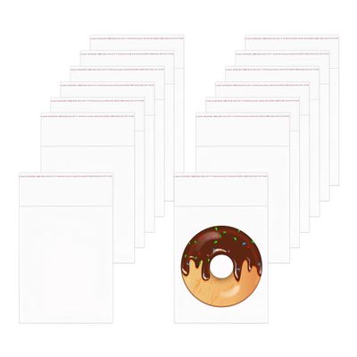 4" x 5" 1000pcs Crystal Adhesive Cello Bags Clear Resealable Cellophane Bags Self Seal OPP Poly Bags 1 Mil for Jewelry Earrings Candies Bakery Candle Cookie (9 Sizes to Choose from)