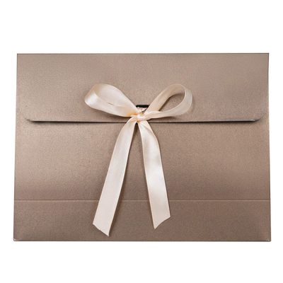 10Pcs Envelope Presents Box Rectangle Paperboard Presents Packaging Box with Ribbon Bowknot Lingerie Scarves Shirt Envelope Wrapping Box Bag for Birthday Wedding Anniversary Bridal Shower Xmas Party