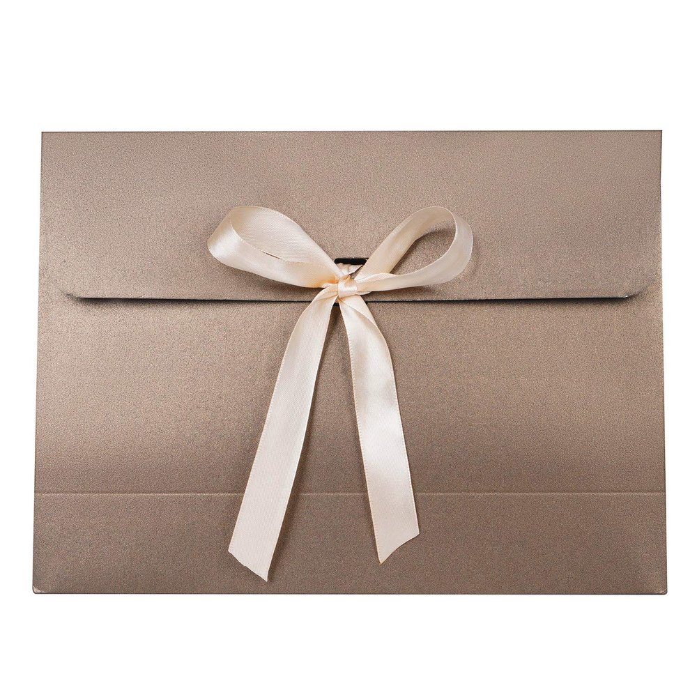 10Pcs Envelope Presents Box Rectangle Paperboard Presents Packaging Box with Ribbon Bowknot Lingerie Scarves Shirt Envelope Wrapping Box Bag for Birthday Wedding Anniversary Bridal Shower Xmas Party