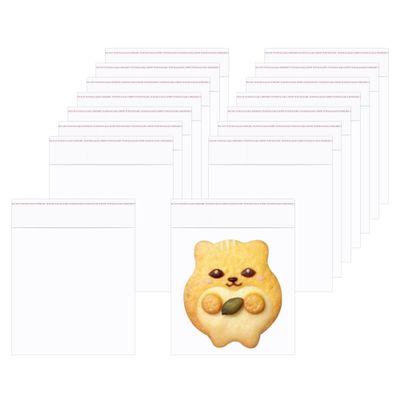 1000pcs Small Self Cellophane Bags 3" x 3" Clear Adhesive Cello Baggies Plastic OPP Poly Bags 1 Mil for Jewelry Earrings Beads Coins Candle Cookie (9 Sizes to Choose from)