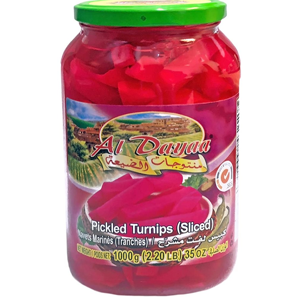 Al Dayaa - Pickled Turnips (Sliced), 1000g (35oz)