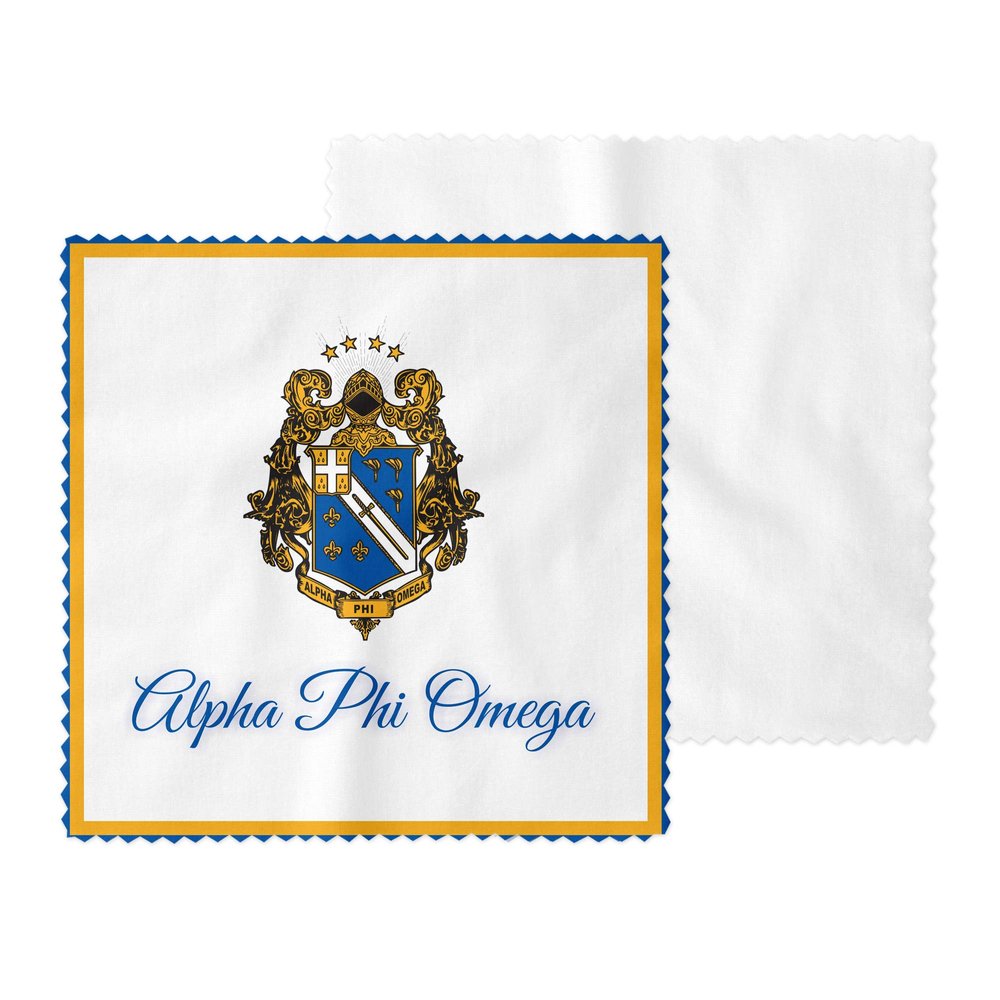 Alpha Phi Omega Eyeglass Cleaner & Microfiber Cleaning Cloth (Alpha Phi Omega - 3)