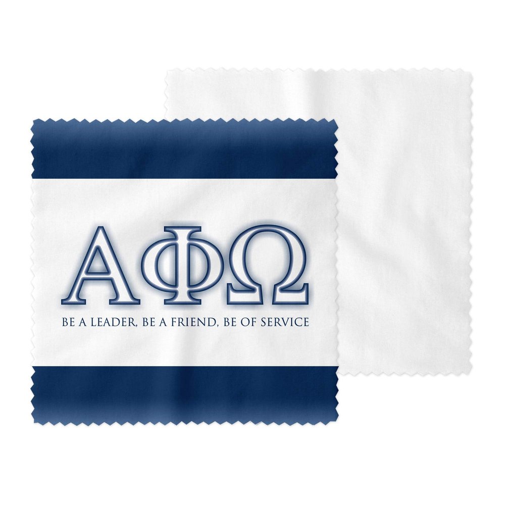 Alpha Phi Omega Eyeglass Cleaner & Microfiber Cleaning Cloth (Alpha Phi Omega - 1)