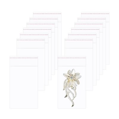 2 x 3" 1000pcs Adhesive Cellophane Bags Small Cello Jewelry Bags Self Seal OPP Poly Bags for Earrings Candies Seeds Samples Beads (9 Sizes to Choose from)