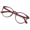 VisionGlobal Blue Light Blocking Glasses for Women/Men, Anti Eyestrain, Computer Reading, TV Glasses, Stylish Oval Frame, Anti Glare (Red, +3.75 Magnification) view 1
