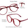 VisionGlobal Blue Light Blocking Glasses for Women/Men, Anti Eyestrain, Computer Reading, TV Glasses, Stylish Oval Frame, Anti Glare (Red, +3.75 Magnification) view 2
