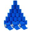 [24Pack 2" x5 Yards] Blue-Self Adhesive Bandages Pre Wrap, Athletic Elastic Cohesive Bandage for Sports, Injuries, Treatments, and Recovery, First Aid Tape Vet Wrap for Cat, Dog view 1