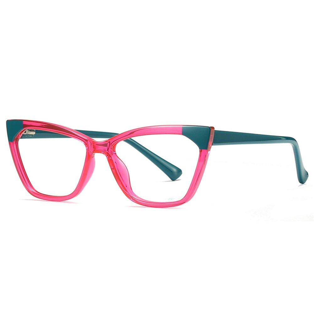 bullabulling Trendy Cateye TR90 Blue Light Blocking Spring Hinges reading Glasses Women (tortoise, 2.5)