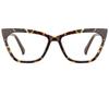 bullabulling Trendy Cateye TR90 Blue Light Blocking Spring Hinges reading Glasses Women (tortoise, 2.5) view 4