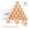 [24 Pack 2" x5 Yards] Carbou Self Adhesive Bandages Pre Wrap, Athletic Elastic Cohesive Bandage for Sports, Injuries, Treatments, and Recovery, First Aid Tape Vet Wrap for Cat, Dog view 4