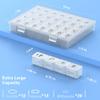 XL Pill Organizer 4 Times a Day, BUG HULL Extra Large Weekly Pill Box Case, 7 Day Vitamin Container Daily Pill Holder for Cod-liver oil, Vitamins, Supplements (White) view 2
