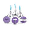 200ct Personalized Confirmation Candy Kisses Favors - Candy Included - No Assembly Required - Purple Cross view 1