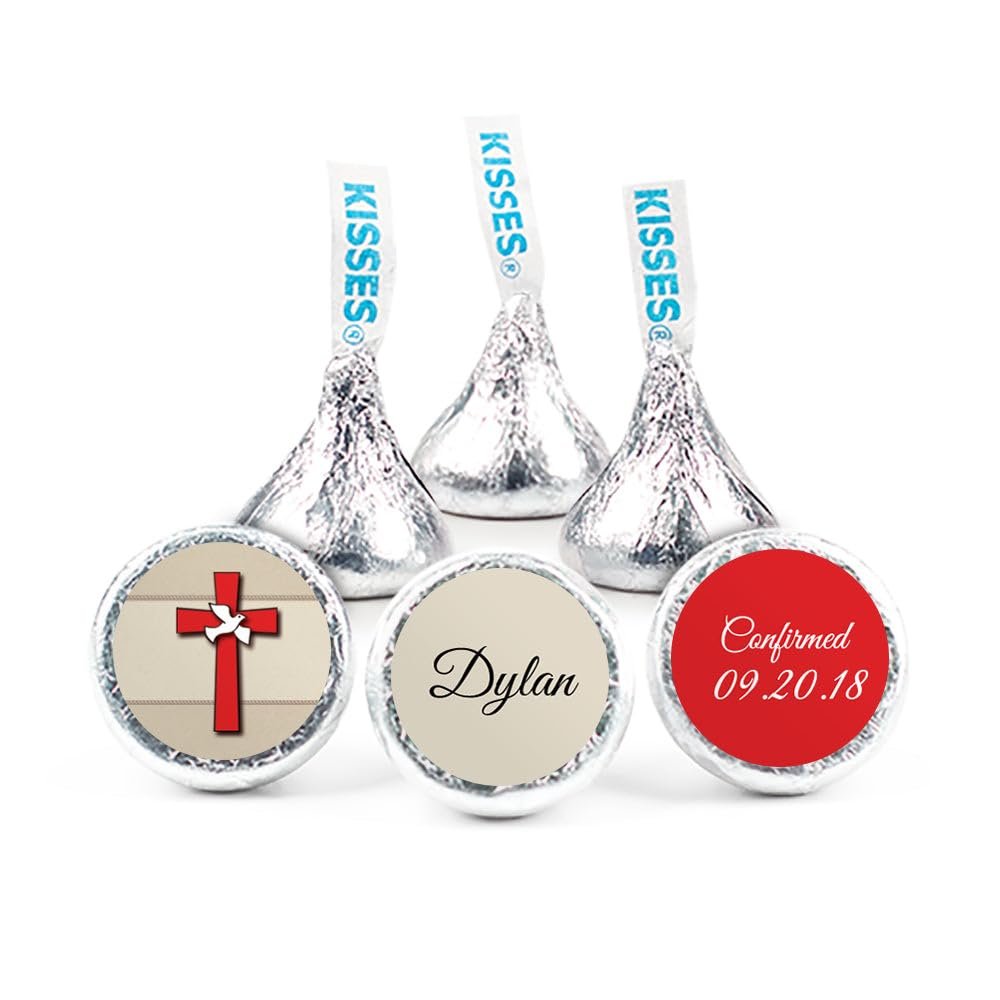 200ct Personalized Confirmation Candy Kisses Favors - Candy Included - No Assembly Required