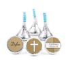 100ct Personalized Confirmation Candy Kisses Favors - Candy Included - No Assembly Required - Gold Cross view 1