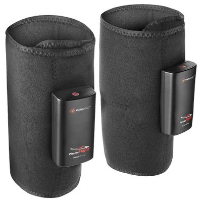 ManaMed PlasmaFlight Calf Muscle & Leg Massager for Pain Relief & Circulation | Approved Kneading Air Massage Leg Sleeve Compression Wrap | Portable Professional SCD Machine for Legs with 2 Modes