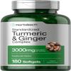 Horbach Turmeric and Ginger Supplement | 180 Softgel Pills | with Black Pepper Extract | Non-GMO, Gluten Free Supplement view 1