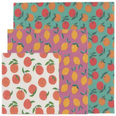 DANICA NOW DESIGNS Citrus Beeswax Wrap, 3 CT