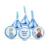 108ct Personalized Frozen Themed Birthday Party Favors Stickers for Kisses (108 ct) view 1