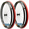 24" (540mm) L20 wheel With PRIMO Racer Tires. Set of 2 (24" With RED Color Tire) view 1