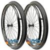 24" (540mm) Sun L20 Wheel With Pneumatic Tires in Grey or Black Color (24" Wheel With BLACK Street Tire) view 1
