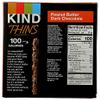 KIND THINS Peanut Butter Dark Chocolate Bars, Gluten Free, 100 Calories, 0.74 oz bars, 10 count view 2