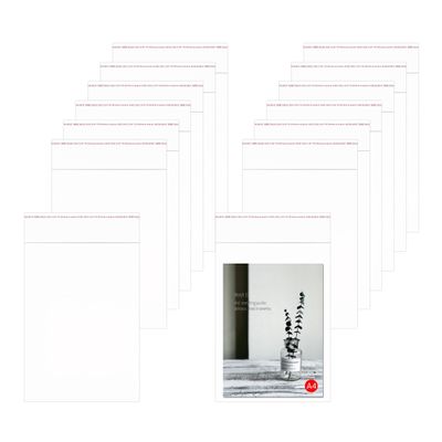 BornFeel Clear Resealable Adhesive Bags 10" x 13" 200pcs Plastic Cellophane Poly Self-Sealing OPP Bags for Clothes, T-Shirts, Handicraft, Apparel