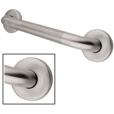 12 Inch Concealed Flange Textured Ada Grab Bar - Stainless Steel