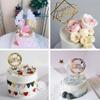 12Pcs Acrylic Cake Topper, BetterJonny Double-Sided Glitter Happy Birthday Gold Cake Topper Set, Birthday Decoration for Children and Adults view 2
