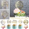 12Pcs Acrylic Cake Topper, BetterJonny Double-Sided Glitter Happy Birthday Gold Cake Topper Set, Birthday Decoration for Children and Adults view 4