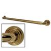 12 Inch Milano 3 Layer Flange Grab Bar - Polished Brass view 1