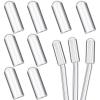 10 Pieces Glass Straw Tips Cover Reusable Drinking Straw Tips Cap Clear Lids(15 mm) view 1
