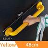 Bathroom Handrail Stainless Steel Handrail Bathtub Shower Wall Mounted Disabled Anti-Slip Bathroom Safety Grab Bars for Elderly Towel Bar Bathroom Grab Bars (Color : Yellow 48cm) view 2