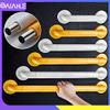 Bathroom Handrail Stainless Steel Handrail Bathtub Shower Wall Mounted Disabled Anti-Slip Bathroom Safety Grab Bars for Elderly Towel Bar Bathroom Grab Bars (Color : Yellow 48cm) view 3