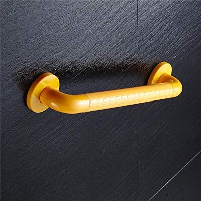 Bathroom Handrail 29/39/49cm Anti-Slip Safety Handrail Public Elderly Toilet Grab Bars Wall Mounted Shower Bathtub for Bathroom Toilet Bathroom Grab Bars (Color : Yellow, Grab Bar Size : 29cm)