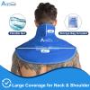 Atsuwell Ice Pack for Neck and Shoulder Cold Compression, Shoulder Ice Packs Reusable Gel Pack, Large Upper Back Cold Pack Wrap for Neck, Back, Hip, Blue view 4