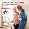 BeneCane Quad Cane Adjustable Walking Cane with Offset Soft Cushioned Handle for Men & Women Lightweight Comfortable with 4-Pronged feet for Extra Stability(red) view 3