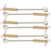 BambooMN 12.5 Inch Bamboo Wooden Metal Bongers for Stress Relief, 6 Pieces view 1