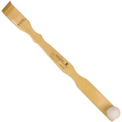 BambooMN 17 Inch Bamboo Wooden Back Scratchers Bongers for Itchy Stress Relief, 6 Pieces