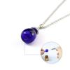 1PC Glass Water Drop Perfume Bottle Necklace Essential oil Bottle Pendants With Diffuser Hole Women Gift (Champagne-Silver) view 3
