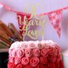 WAHAWU 90 Years Loved 90th Birthday & Anniversary Cake Topper, Glitter Photo Decoration Props view 3